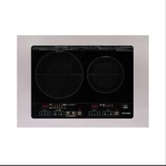 あおちゃん様専用　アイリスオーヤマ　卓上IH調理器 2口 タッチ式 黒のサムネイル