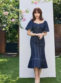 最終値下げ　Herlipto デニムワンピース herlipto デニムワンピース - メルカリ