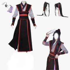 魔道祖師 魏無羨 コスプレ衣装 Mサイズ ウィッグ 阿羨のサムネイル