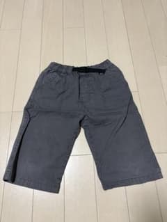 ウェビングベルト付き ハーフパンツ グレーのサムネイル