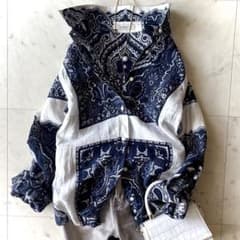 【国内正規品】エトロ ペイズリー柄 ポロシャツ 白 マルチカラー イタリア製 M ETRO フローラル ペイズリー ポロシャツ | ブルー | FARFETCH JP
