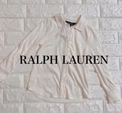 RALPH LAUREN フリルシャツ ホワイト 110cm