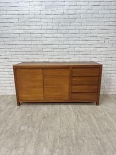 【東京都内23区配送無料】チーク材　サイドボード　キャビネット　チェスト　棚 東京都内23区配送無料】チーク材 サイドボード キャビネット チェスト