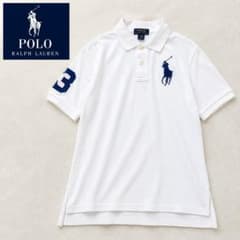 美品✨POLO ポロラルフローレン ビッグポニー 半袖 ポロシャツ 白 y2k