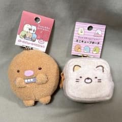 스밋코구라시 마스코트 봉제인형 악기 연주 돈까스 파우치 고양이