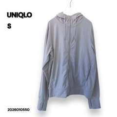 ビ*マ様 UNIQLO UVカットフルジップパーカ ライトグレー　Sのサムネイル