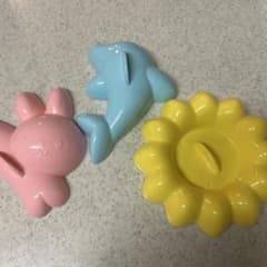 動物・花型抜き 3点セット うさぎ イルカ ひまわりのサムネイル