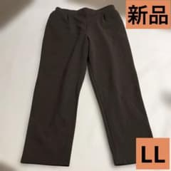 タグ無し新品未使用 ダークブラウン スラックス LL ストレッチ - メルカリ