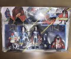 当時物宇宙海賊キャプテンハーロックソフビセット　タカトク　松本零士未開封未開封品