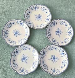【美品】NARUMI ナルミ プレート 5枚セット 花柄 輪花皿
