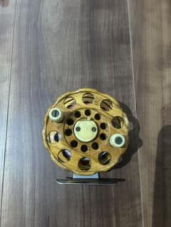 TSURUYA木製タイコリール オレンジと白の糸付き TSURUYA木製タイコリール オレンジと白の糸付き - メルカリ