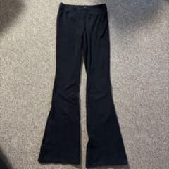 EMODA リブ フレアパンツ ブラック Mのサムネイル