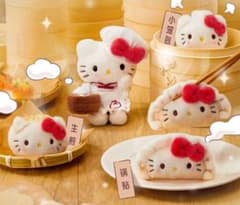 ♡中国 上海限定 ハローキティ ぬいぐるみ 餃子 小籠包 4点セット♡ m56762536035_1.jpg?1763426712