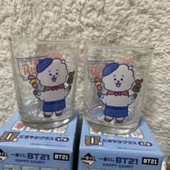 BTS 이치 반 쿠지 BT21 활기찬 유리 RJ