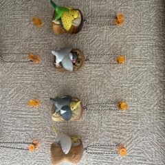 むぎゅっ鳥キーホルダー4点セットのサムネイル