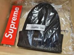 新品 Supreme Overdyed Beanie ブラック ビーニーのサムネイル