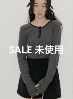 【SALE】GIUNON ロングスリーブリブトップスのサムネイル