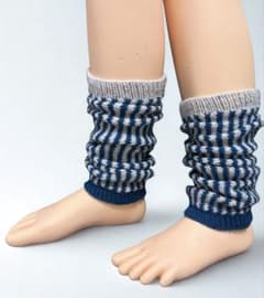 ハンドメイド レッグウォーマー ボーダー柄のサムネイル