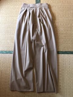 shirocon yori ヨリ ダブルタックバギーパンツ36 キャメル - メルカリ