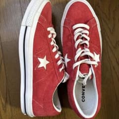 海外CONVERSE ONE STAR スエードレッド スニーカーのサムネイル