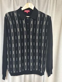 Supreme Vertical Stripe Knit L/S Poloのサムネイル