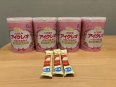 アイクレオ バランスミルク 800g 4缶 & ほほえみらくらくキューブ 3袋