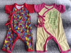 新品　partyparty  ロンパース肌着2枚セットのサムネイル