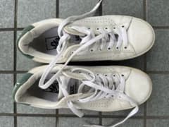 VANS ホワイト/グリーン スニーカー　24.5cmのサムネイル