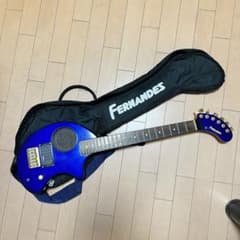 ジャンク品】FERNANDES エレキギター 青 ケース付き - メルカリ