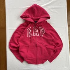 00s oldgap 激レアピンク 短丈 ロゴドン ジップパーカー y2k - メルカリ