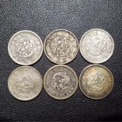 竜10銭銀貨 6枚組 その1のサムネイル