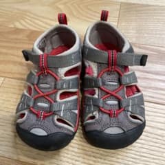 KEEN キッズ サンダル 14.5cm グレー/レッドのサムネイル