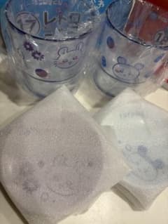 エニマイくじ　モモンガ　カニさん　コップ豆皿セットのサムネイル