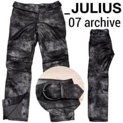 07aw アーカイブ デッド■JULIUS ユリウス■コーティング ベルトパンツ m56793804635_1.jpg?1761984727