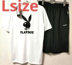 Thumbnail of 【新品】PLAYBOY★プレイボーイ★上下セット★半袖Tシャツ＆パンツ★L★白