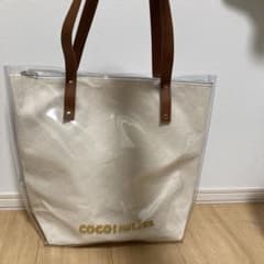 NiziU ココナッツトートバッグ クリアPVC ホワイト - メルカリ