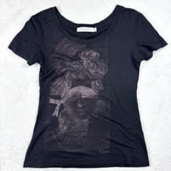 美品 クリスチャンディオール 人物 薔薇 プリント Tシャツ Y2K アーカイブ