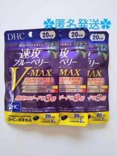 DHC 速攻ブルーベリー V-MAX 20日分✿3袋セットのサムネイル