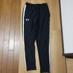 Under Armour 黒ジャージパンツ サイドストライプのサムネイル