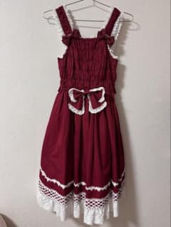 BABY シャーリングプリンセスタータジャンパースカート エンジ シャーリングプリンセスジャンパースカート エンジ - メルカリ