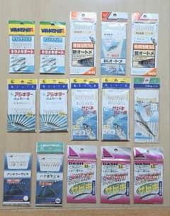 エサ付けサビキとサビキ 15枚セットのサムネイル