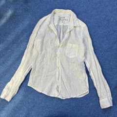 フランクアンドアイリーン リネンスキッパーブラウス 長袖 X白 BARRY