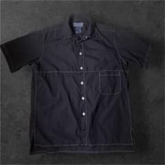 後染め　yohji Yamamoto POUR HOMME 二重襟　半袖シャツ 後染め yohji Yamamoto POUR HOMME 二重襟 半袖シャツ - メルカリ