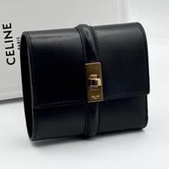 現行品 極美品 セリーヌ スモール トリフォールドウォレット16 セーズ