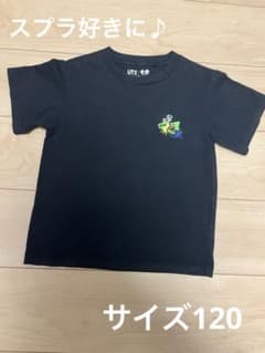 UNIQLO UT 스플라툰 3 T셔츠 120 블랙 백 프린트