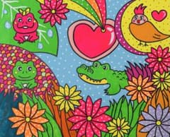 絵画原画　F3号キャンバス 真作 絵画原画 F3号キャンバス 真作 - メルカリ
