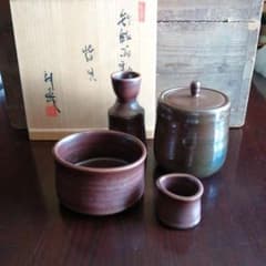 瀬戸焼　鉄結晶釉皆具 瀬戸焼 鉄結晶釉皆具 - メルカリ
