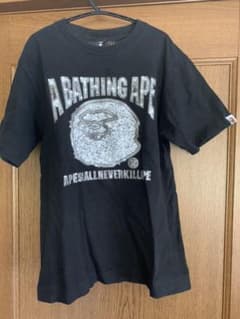 A BATHING APE  黒Tシャツ Sサイズ　日本製　古着のサムネイル
