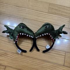 最終値下げ！！！！ペア　恐竜　カチューシャ USJ ジュラシック•パークのサムネイル