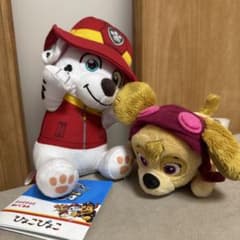 パウ・パトロール ひょこぴょこぬいぐるみ マーシャル＋スカイ セットのサムネイル